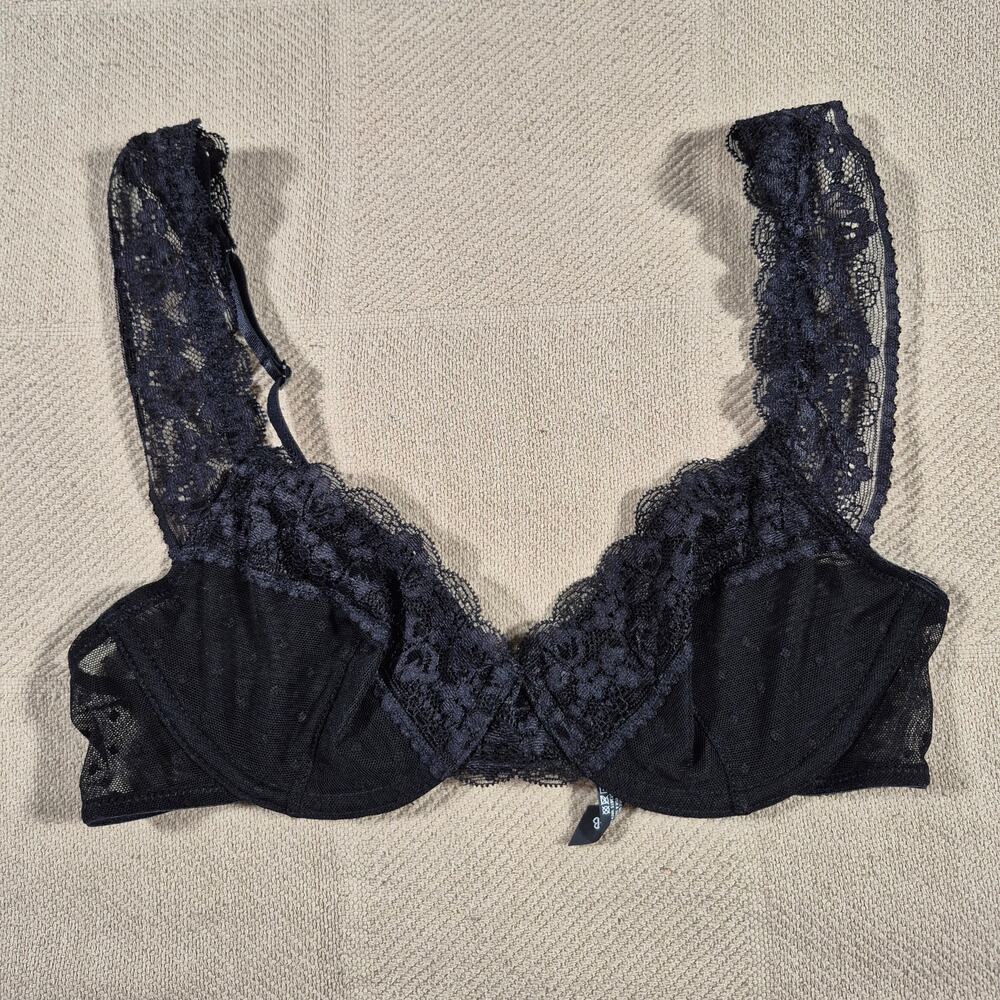 Urban Outfitters Out From Under Black Lace Unlined Bra 34B